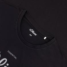 S.OLIVER T-Shirt - EXTRA lang schwarz