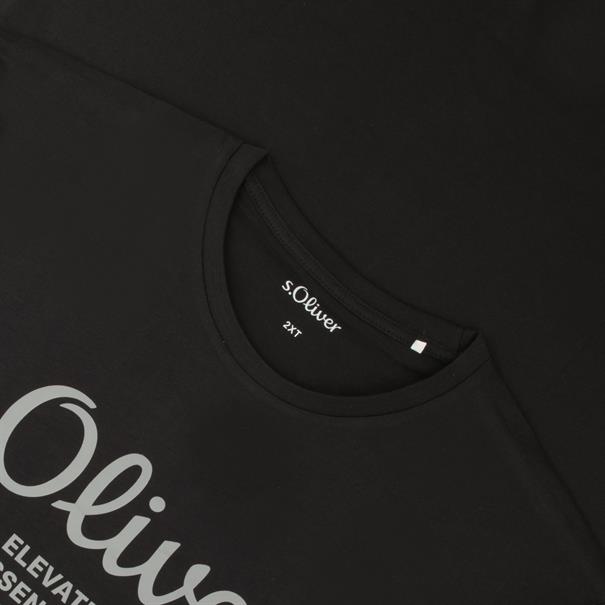 S.OLIVER T-Shirt EXTRA lang schwarz