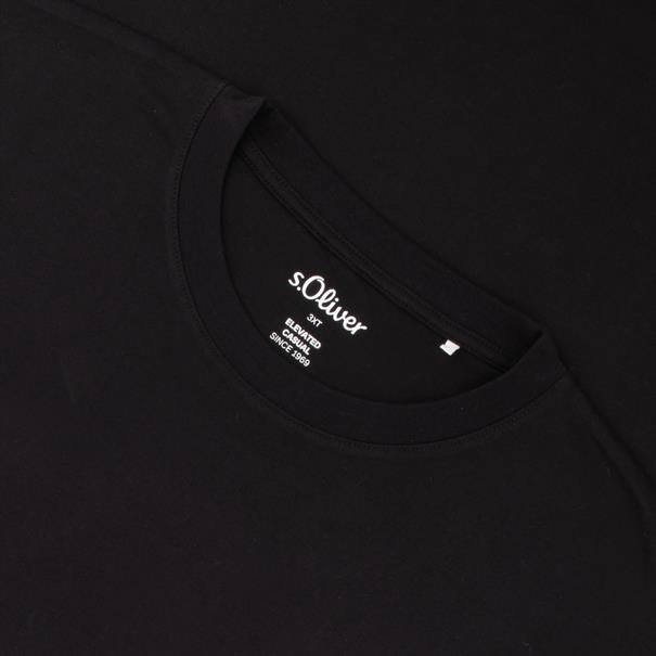 S.OLIVER T-Shirt - EXTRA lang schwarz