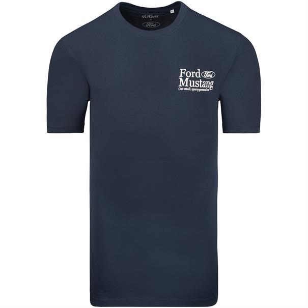 S.OLIVER T-Shirt "FORD" EXTRA lang marine