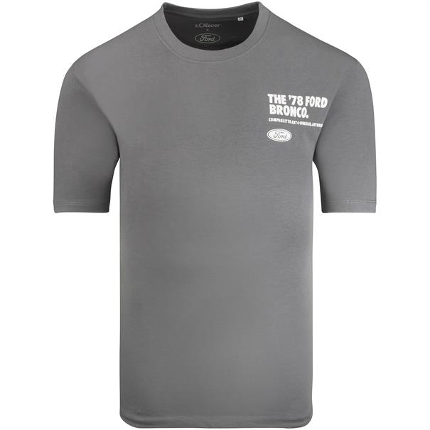 S. OLIVER T- Shirt "FORD" grau
