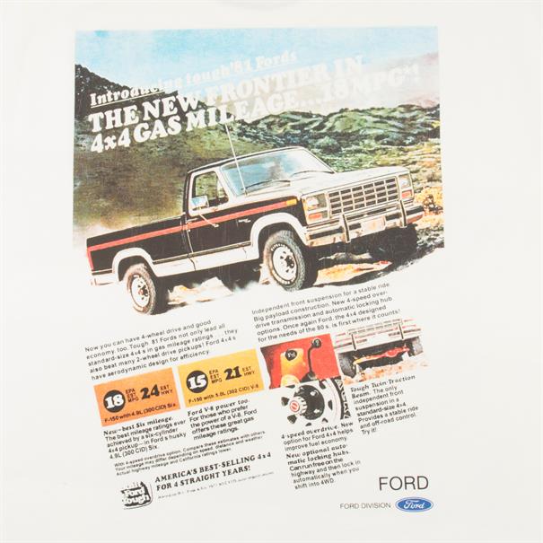 S. OLIVER T- Shirt "FORD" weiß