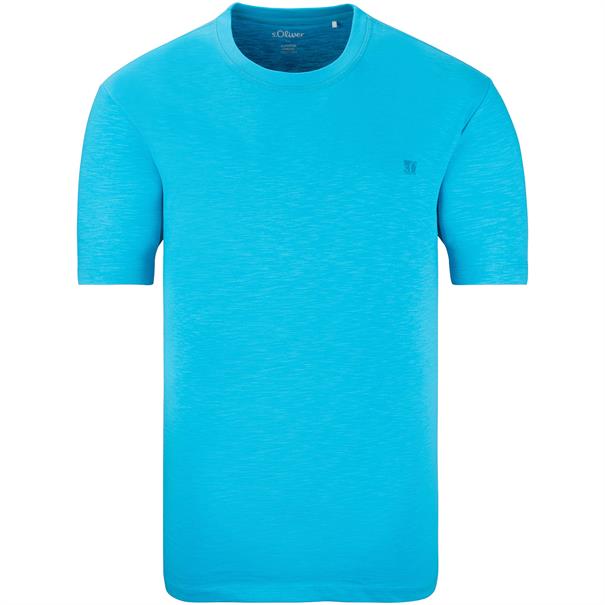 S.OLIVER T-Shirt hellblau-meliert