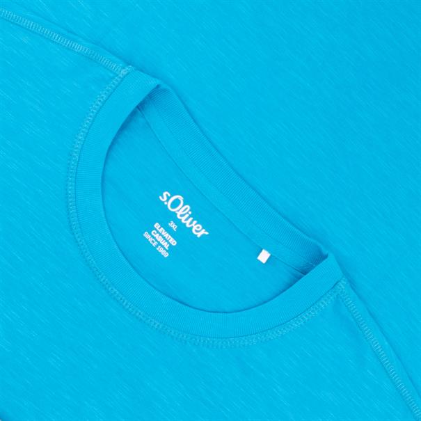 S.OLIVER T-Shirt hellblau-meliert