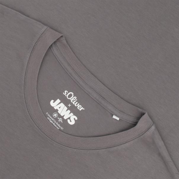 S.OLIVER T-Shirt "JAWS" grau