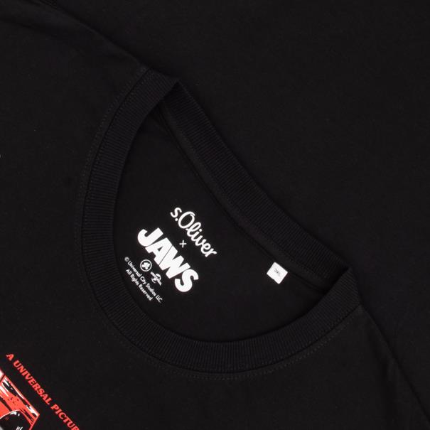 S.OLIVER T-Shirt "JAWS" schwarz