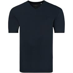 S.OLIVER T-Shirt mit V-Ausschnitt marine