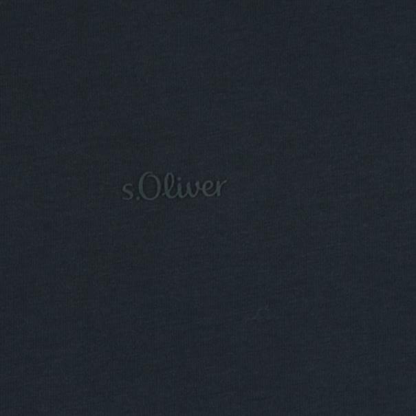 S.OLIVER T-Shirt mit V-Ausschnitt marine