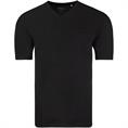 S.OLIVER T-Shirt mit V-Ausschnitt schwarz