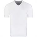 S.OLIVER T-Shirt mit V-Ausschnitt weiß