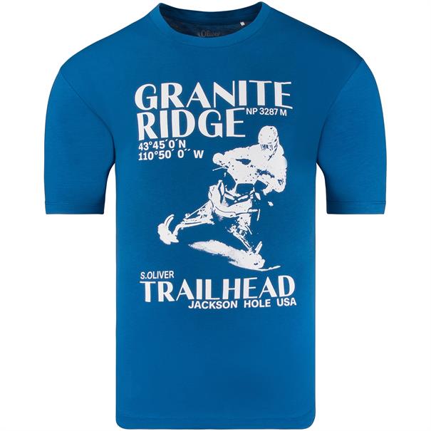 S.OLIVER T-Shirt royal-blau