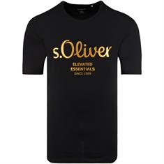 S.OLIVER T-Shirt schwarz