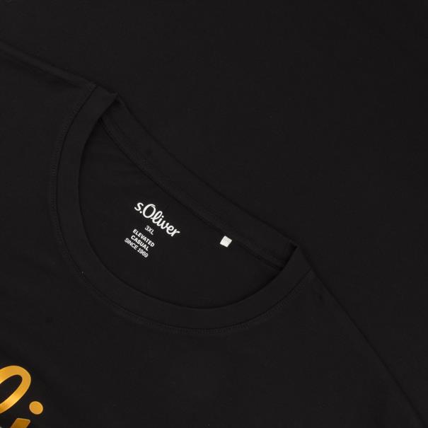 S.OLIVER T-Shirt schwarz