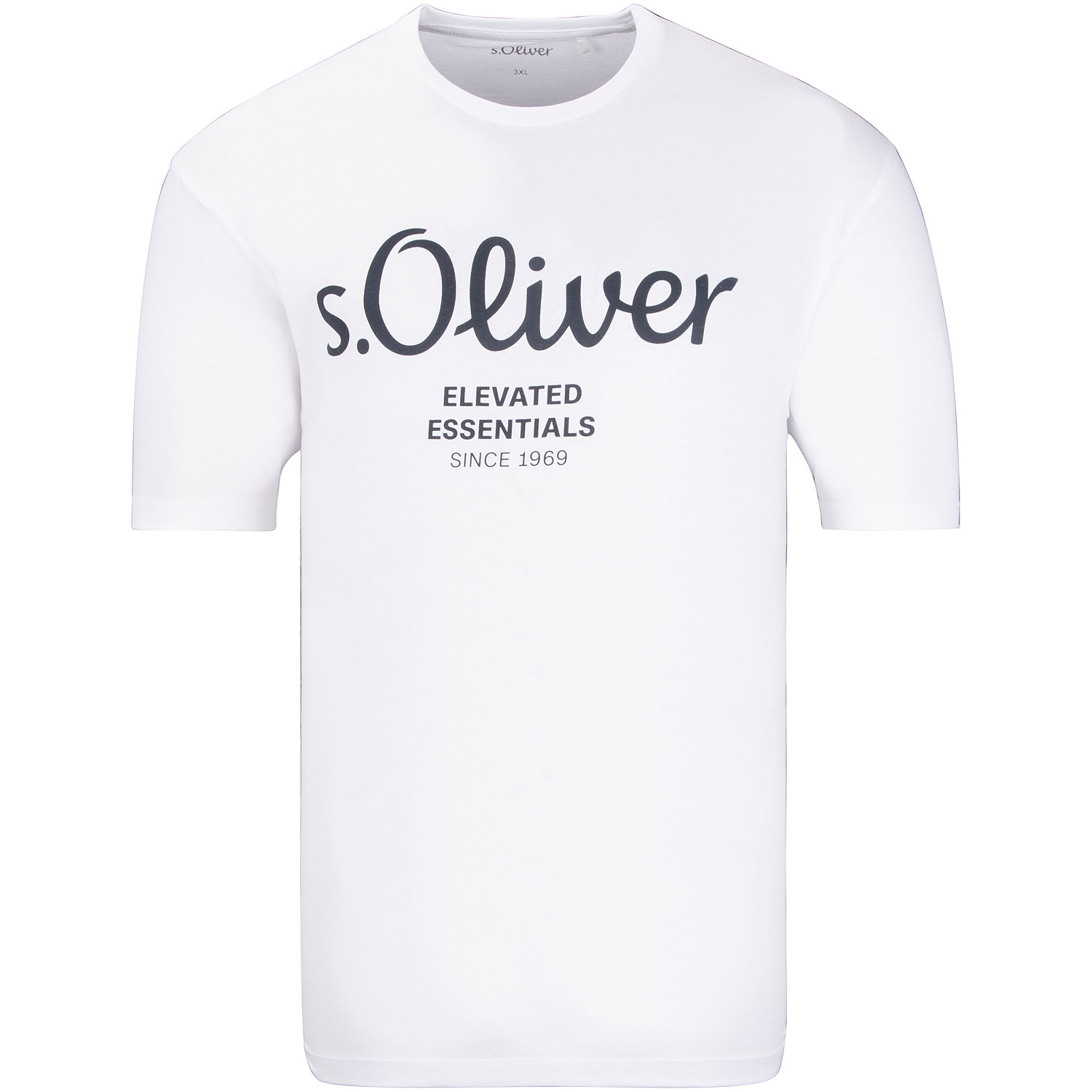 S.OLIVER T-Shirt weiß Herrenmode in Übergrößen kaufen