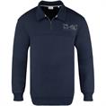 S.OLIVER Troyer-Sweatshirt dunkelblau