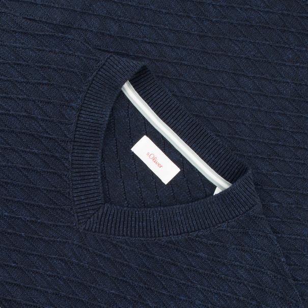 S.OLIVER V-Pullover dunkelblau