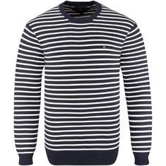 TOMMY HILFIGER Feinstrick-Pullover dunkelblau