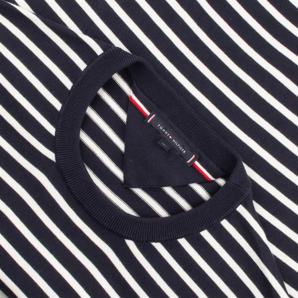 TOMMY HILFIGER Feinstrick-Pullover dunkelblau