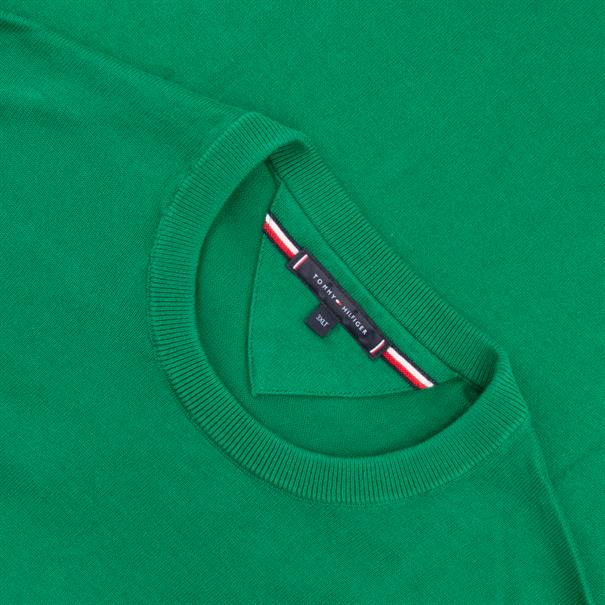 TOMMY HILFIGER Feinstrick-Pullover grün