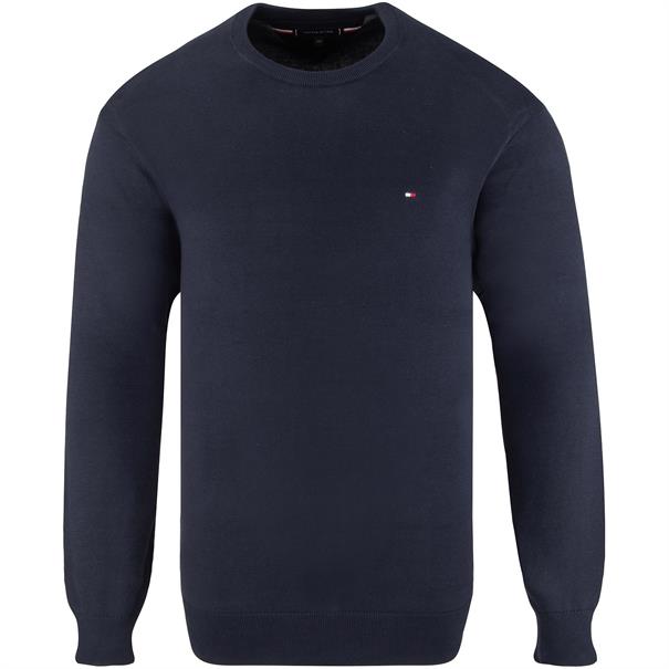 TOMMY HILFIGER Feinstrick-Pullover marine