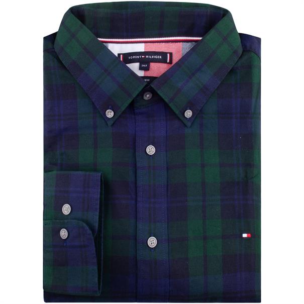 TOMMY HILFIGER Freizeithemd grün