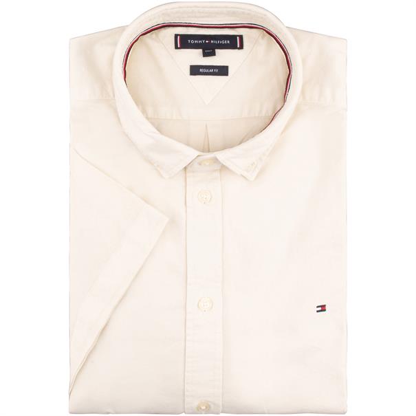 TOMMY HILFIGER halbarm Freizeithemd creme