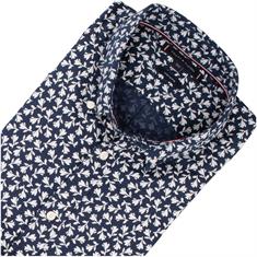 TOMMY HILFIGER halbarm Freizeithemd dunkelblau