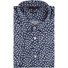 TOMMY HILFIGER halbarm Freizeithemd dunkelblau