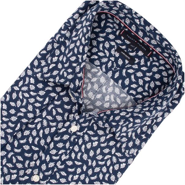 TOMMY HILFIGER halbarm Freizeithemd dunkelblau