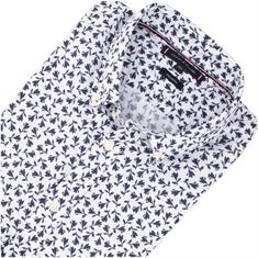 TOMMY HILFIGER halbarm Freizeithemd weiß