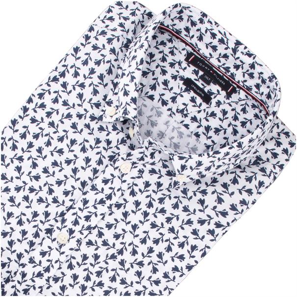 TOMMY HILFIGER halbarm Freizeithemd weiß