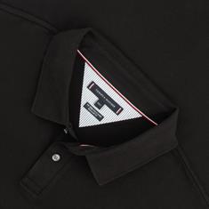 TOMMY HILFIGER halbarm Poloshirt schwarz