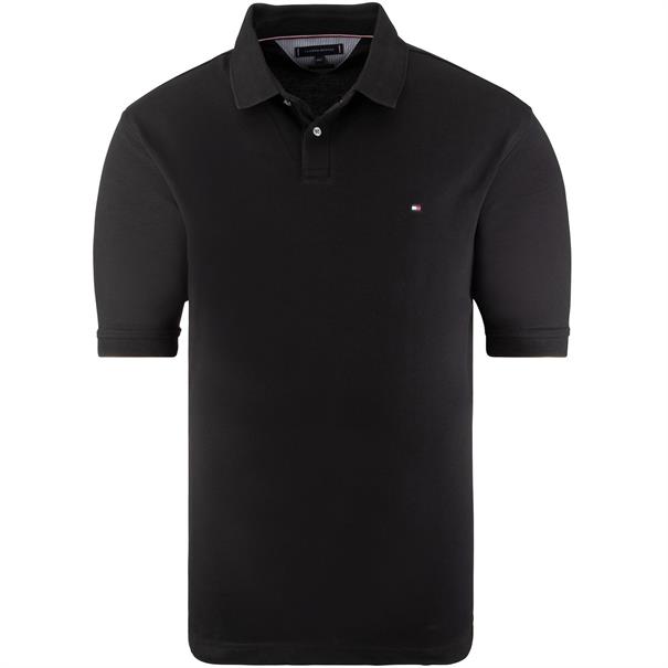 TOMMY HILFIGER halbarm Poloshirt schwarz