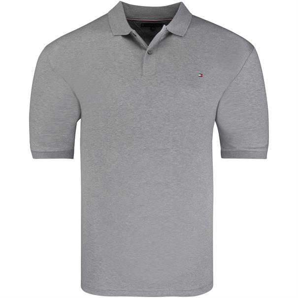 TOMMY HILFIGER Jersey-Poloshirt grau