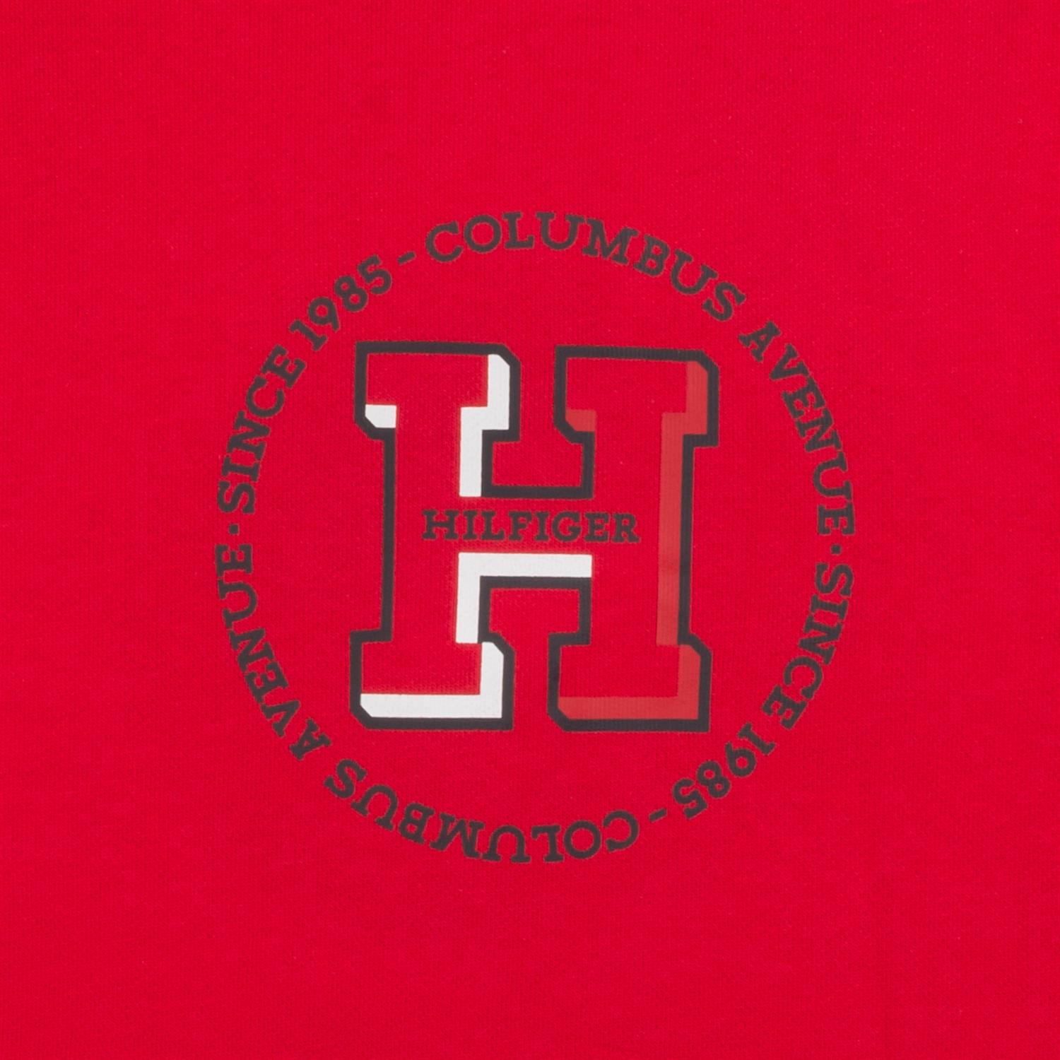 TOMMY HILFIGER Kapuzen Sweatshirt rot