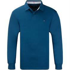 TOMMY HILFIGER langarm Poloshirt blau