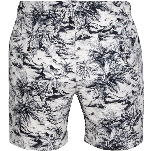 TOMMY HILFIGER Shorts aus Leinen weiß