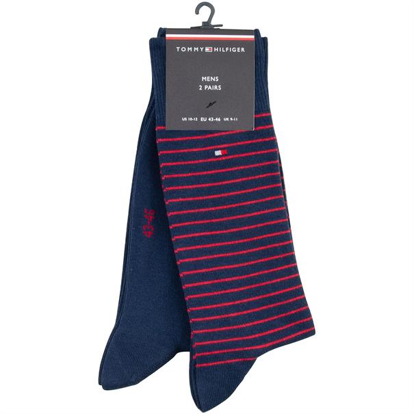 TOMMY HILFIGER Socken, Doppelpack rot