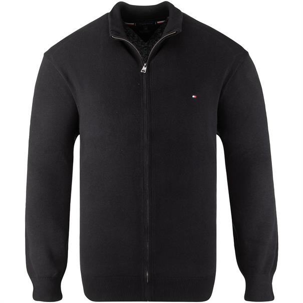 TOMMY HILFIGER Strickjacke schwarz