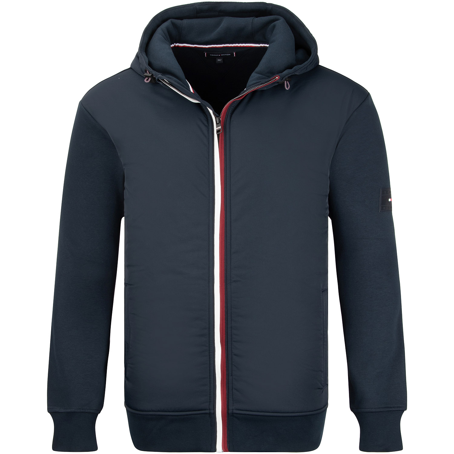 TOMMY HILFIGER Sweatjacke dunkelblau Herrenmode in Übergrößen kaufen