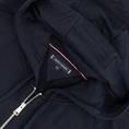 TOMMY HILFIGER Sweatjacke mit Kapuze dunkelblau