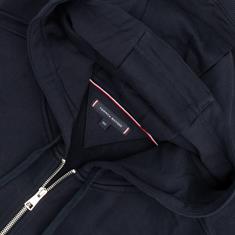 TOMMY HILFIGER Sweatjacke mit Kapuze dunkelblau