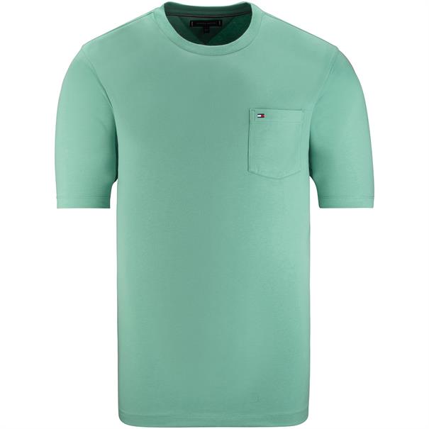 TOMMY HILFIGER T-Shirt mit Brusttasche grün