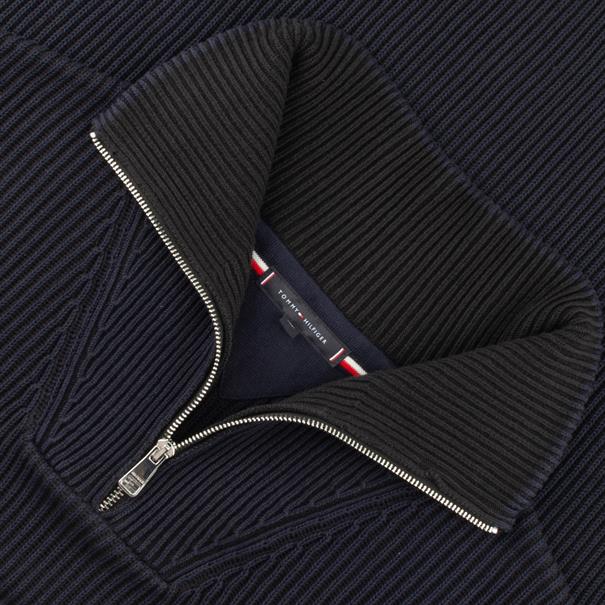 TOMMY HILFIGER Troyer dunkelblau