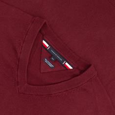 TOMMY HILFIGER V-Pullover bordeaux