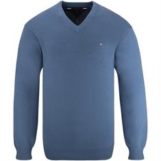 TOMMY HILFIGER V-Pullover jeansblau