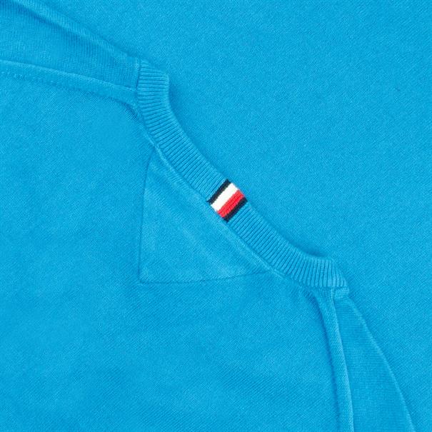 TOMMY HILFIGER V-Pullover mittelblau