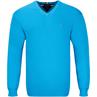 TOMMY HILFIGER V-Pullover mittelblau